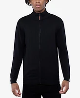 Spring + Mercer Men's Full Zip Mock Neck Sweater