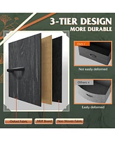 Wlive 9 Drawer Dressers for Bedroom Tall Dresser Closet Living Room Hallway Furniture Organizer Storage Tower with Fabric