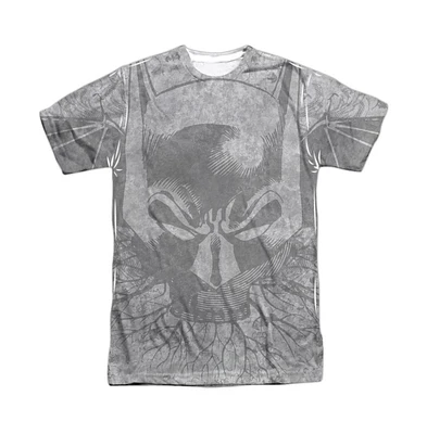 Batman Men's Rooted Bat Skull Short Sleeve Adult 100% Poly Crew Tee / T-Shirt