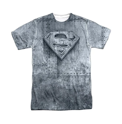 Superman Men's Made Of Steel Short Sleeve Adult 100% Poly Crew Tee / T-Shirt