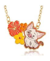 Disney Moana Pua and Floral Pendant Necklace