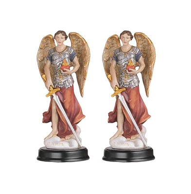 Fc Design "2-pc Set" 5"H Archangel Jehudiel Statue Saint Jegudiel The Angel of Work Holy Figurine Statue Ornament Home Room Office Decor and Perfect I