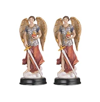 Fc Design "2-pc Set" 5"H Archangel Jehudiel Statue Saint Jegudiel The Angel of Work Holy Figurine Statue Ornament Home Room Office Decor and Perfect I