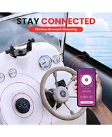 Pyle Dual 6.5” Waterproof Marine Speaker Kit with Bluetooth Amplifier & Microphone