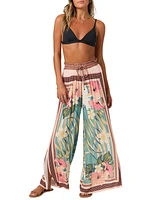 O'Neill Women's Tropics Drawstring Wide-Leg Pants
