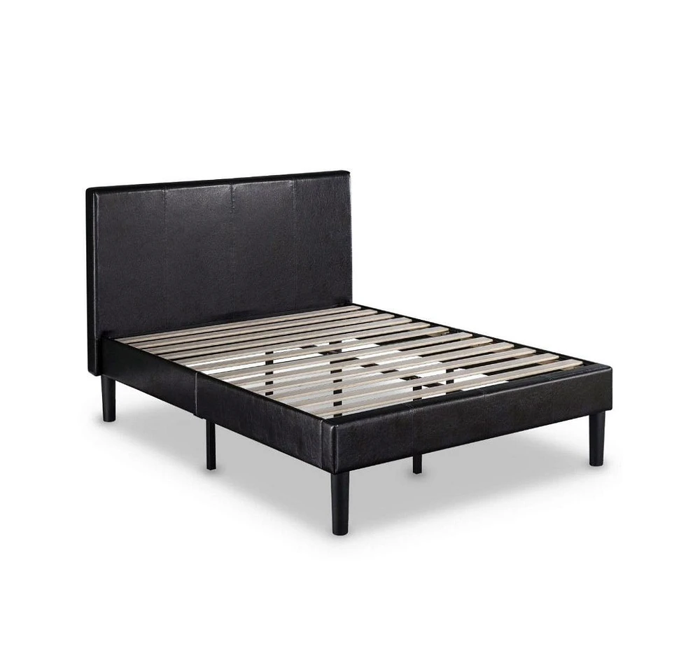 Slickblue Platform Bed Frame with Headboard for Stylish and Supportive Bedroom Design