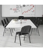 Gouun Office Chair with Metal Frame and Padded Cushions for Conference Room-Set of 2