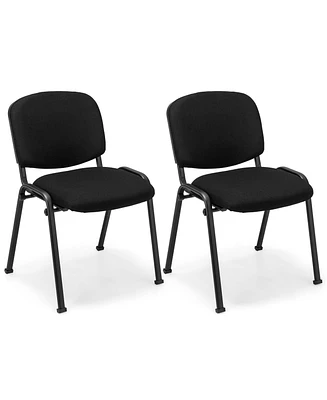 Gouun Office Chair with Metal Frame and Padded Cushions for Conference Room-Set of 2