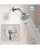 Lovmor Tub and Shower Faucet Set with Single-Spray Shower Head and Tub Spout Valve Included