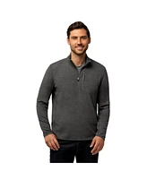 Free Country Men's Altitude Quilt Long Sleeve 1/2 Zip Mock Neck Shirt