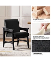 Hulala Home Marshall Modern Dining Chair with Solid Wood Legs