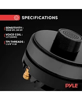 Pyle 1.5" Aluminum Horn Driver, 8 Ohm, 500W Peak Power, 1-3/8" Thread