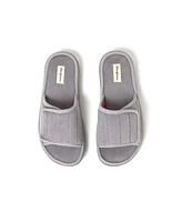 Dearfoams Men's Collin Terry Adjustable Shower Slide House Slipper