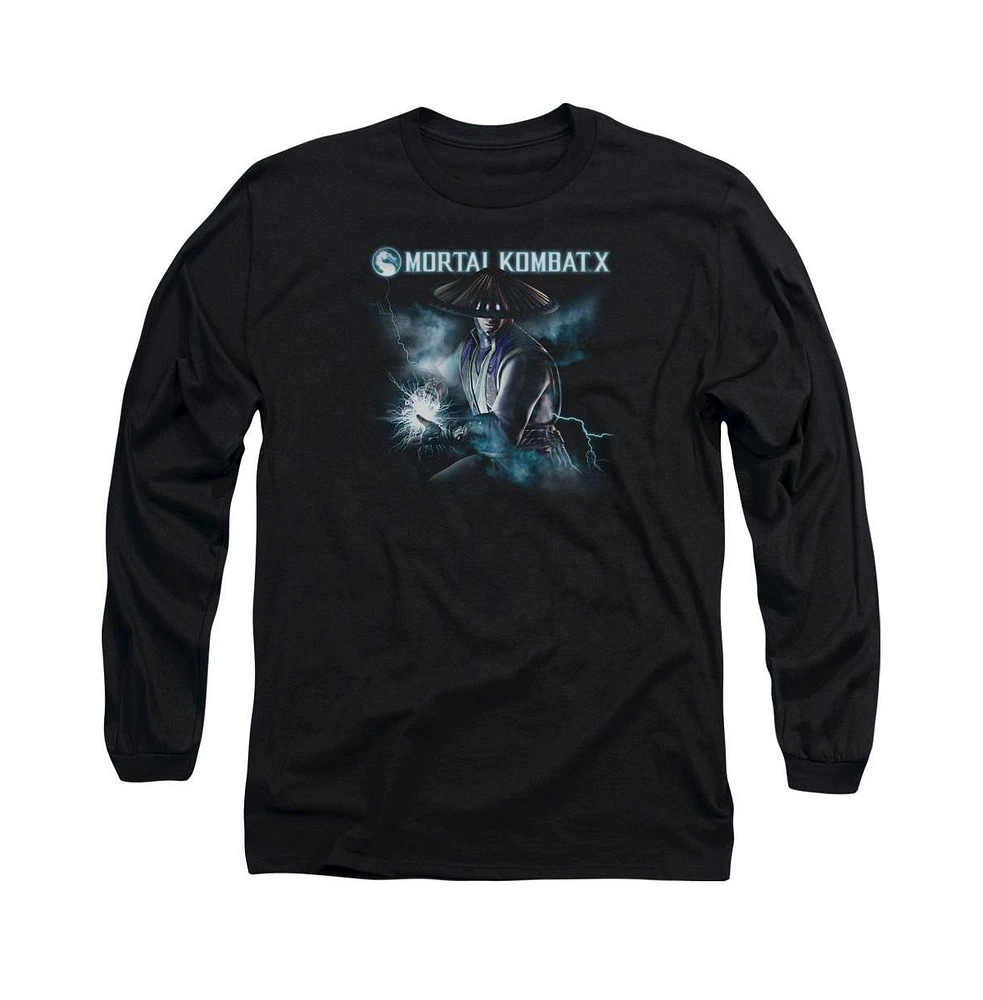 Mortal Kombat X Men's Raiden Long Sleeve Adult Tee / T-Shirt