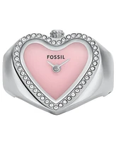 Fossil Women's Watch Ring Two-Hand Stainless-Steel, 18mm