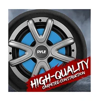 Pyle 8'' Amplified Car Subwoofer Enclosure, 400W, Carpeted