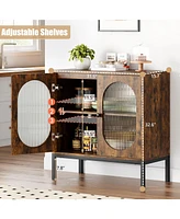 gaomon Rattan Buffet Cabinet