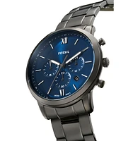 Fossil Men's Neutra Chronograph Smoke Stainless-Steel Watch, 44mm