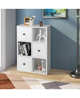 Gouun 3-Tier Bookcase with Anti-toppling Device for Living Room
