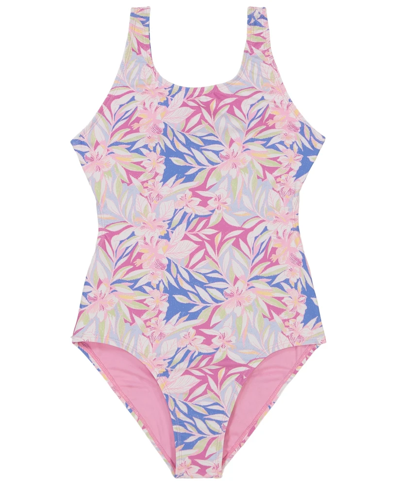 Roxy Big Girls Coastal Scoopneck Swimsuit