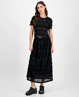 And Now This Women's Ruffled Lace Maxi Skirt, Exclusively at Macy's