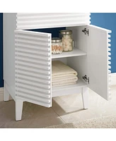 Freestanding Bath Vanity with White Ceramic Top Unassembled for bathroom