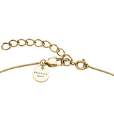 Rosefield Crystal Letter Necklace 14K Yellow Gold Plated Stainless Steel