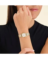Rosefield Gemme Women's Gold Tone Stainless Steel Bracelet Watch 27.5mm