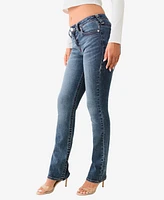 True Religion Women's Billie Mid Rise Straight Jeans