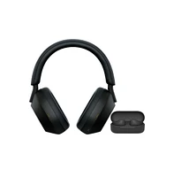 Sony Wh-1000XM5 Wireless Noise Canceling Over-Ear Headphones (Black) with Truly Wireless Earbuds (Black) bundle