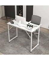 Gouun L Shaped Computer Desk and Writing Workstation for Home and Office