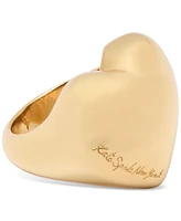 Kate Spade New York Enamel Logo Heart You Statement Ring