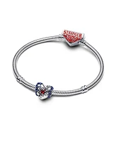 Pandora Sterling Silver Stranger Things Glow-in-the-Dark Heart Charm