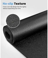 Redliro Foldable Rubber Treadmill Mat, Non-Slip Walking Pad Mats, High Resilience Floor Protector for Home Fitness, Bike Gym Mat, 68" * 25.6"