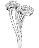 Diamond Cluster Multi-Row Ring (1/2 ct. t.w.) in 10k White Gold