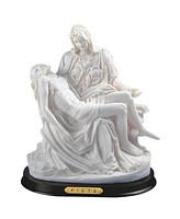 Fc Design "2-pc Set" 10"H White La Pieta by Michelangelo Statue Holy Figurine Statue Ornament Home Room Office Decor and Perfect Ideas for Housewarmin