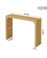 46.22 in. Rectangle Solid Wood Farmhouse Console Table or Living Room, Hallway, Foyer, Entryway