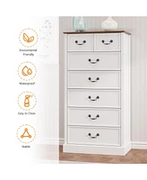 gaomon Farmhouse 7 Drawers Dresser Chests for Bedroom