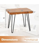 Gouun Rectangular Reclaimed Recycled Indonesia Teak Wood End Table