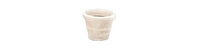 Slickblue Round Planter with Weathered Stone Finish in Durable Poly Resin