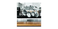 Slickblue Stainless Steel Oval Pot Rack for Kitchen Cookware Storage