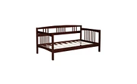 Slickblue Sturdy Solid Wood Day Bed Frame for Bedroom or Guest Room