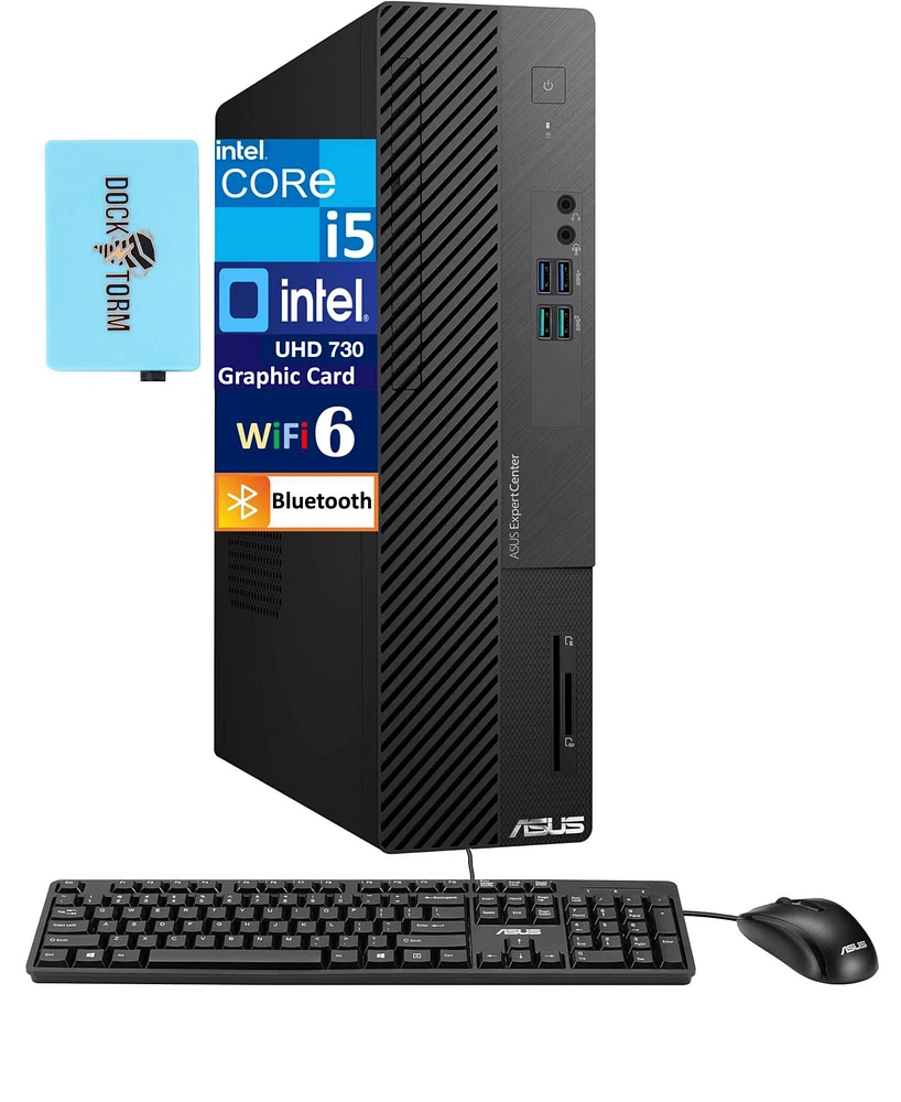Asus ExpertCenter D5 Business Mini Desktop Pc (Intel i5-12400 6-Core, 16GB Ram, 512GB PCIe Ssd, Intel Uhd 730, WiFi, Black, Windows 11 Pro) w/Hub