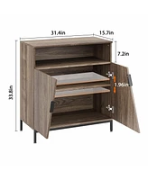 gaomon Storage Cabinet with Doors and Shelves Sideboard for Living Room