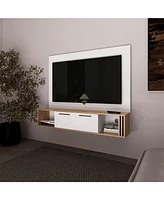 Fm Furniture Lesslie Entertainment Center Multistorage-Cable Management