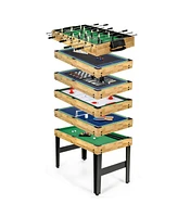 Kuyotq 10-in-1 Multi Combo Game Table Set for Home