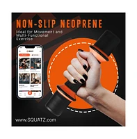 Squatz Adjustable Weight Dumbbells with Non-Slip Grip for Versatile Workouts