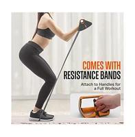 Squatz Multi-Function Push-Up Rack with Resistance Bands for Home Workouts