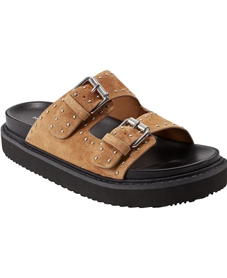 Marc Fisher Ltd Women's Agusta Double Buckle Flatform Sandals