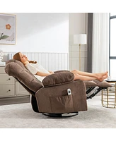 Boyel Living Massage Rocker Recliner Chair Rocking Chairs for Adults Oversized with 2 Cup Holders and Usb Charge